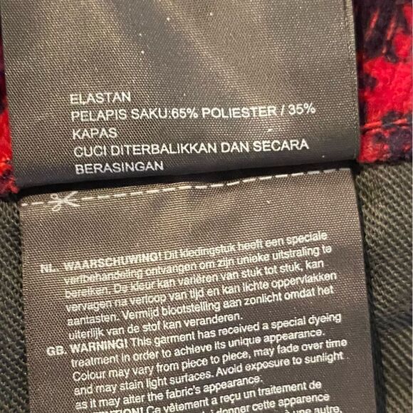 G-Star Raw 5622 MID BOYFRIEND TAPERED Lumberjack Check Pant Size 27X30 - Picture 8 of 10